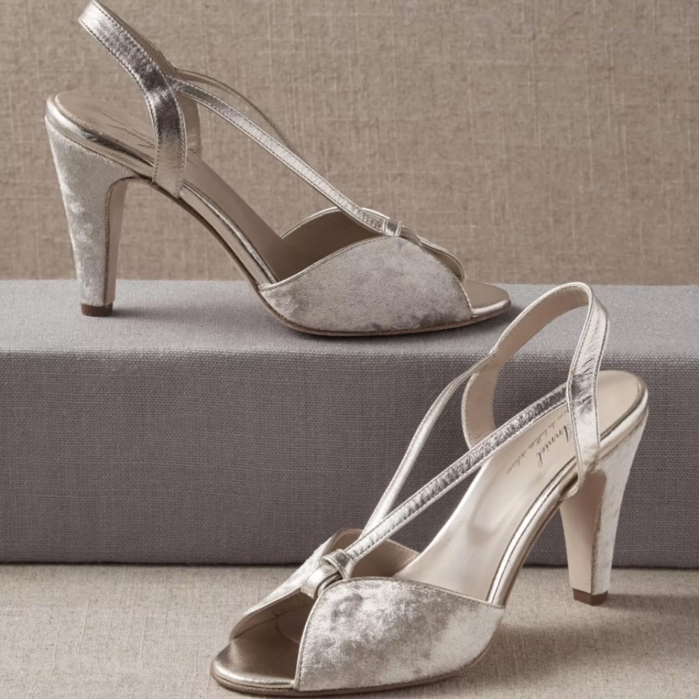 Anniel for BHLDN, Libellule Heels, EU size 40 Beige/Gold